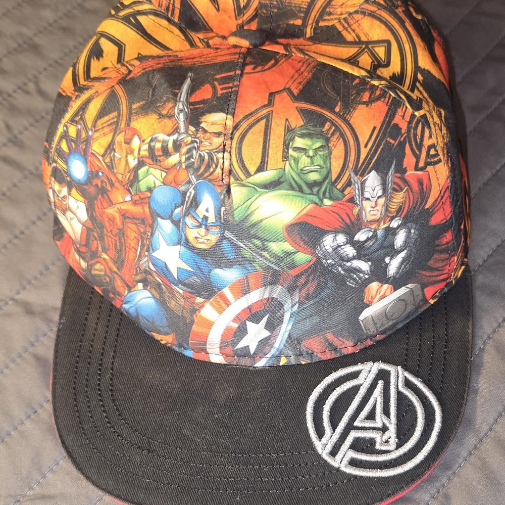 Marvel Comics Avengers Baseball Cap Kids Snapback‎ Hulk Ironman Cap America Thor
